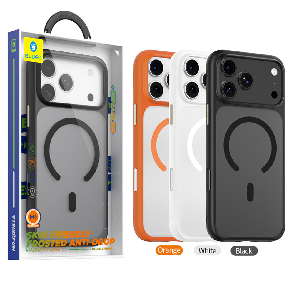 Capa MagSafe para Apple iPhone 18 Pro Max / 17 Pro Max, Blueo, suave para a pele e antiqueda, preta acetinada