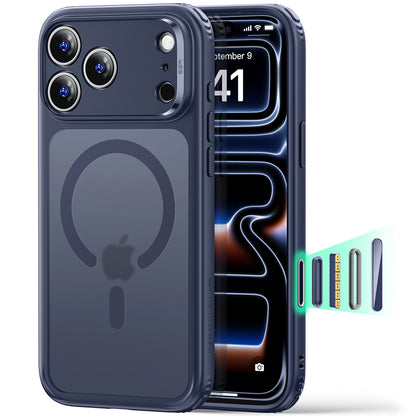 Capa MagSafe para Apple iPhone 18 Pro Max / 17 Pro Max, ESR, Classic Hybrid, Azul Satinado