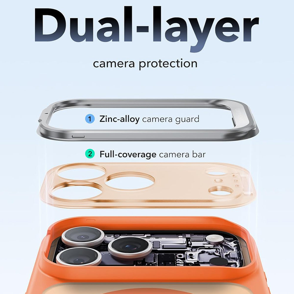 Capa MagSafe para Apple iPhone 18 Pro Max / 17 Pro Max, ESR, Classic Hybrid Kickstand, Laranja Satinada