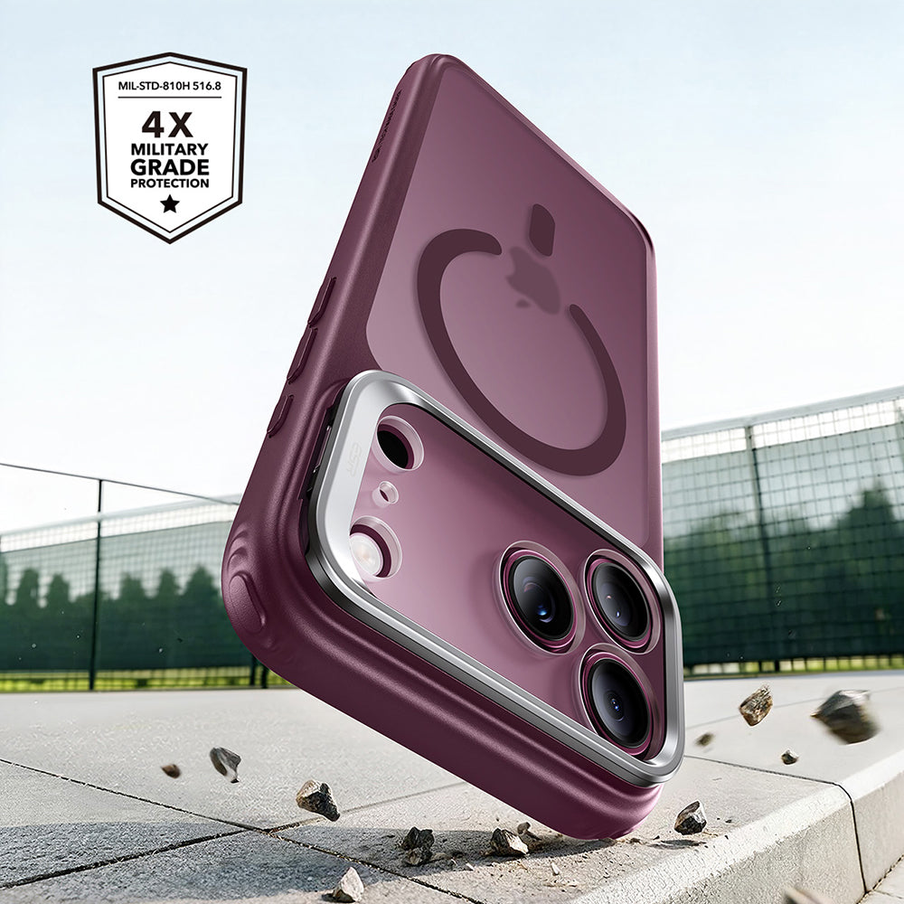Capa MagSafe para Apple iPhone 18 Pro Max / 17 Pro Max, ESR, Classic Hybrid Kickstand, Vinho Escuro Satinado