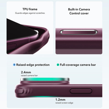 Capa MagSafe para Apple iPhone 18 Pro Max / 17 Pro Max, ESR, Classic Hybrid Kickstand, Vinho Escuro Satinado