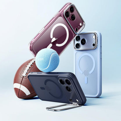 Capa MagSafe para Apple iPhone 18 Pro Max / 17 Pro Max, ESR, Classic Hybrid Kickstand, Vinho Escuro Satinado