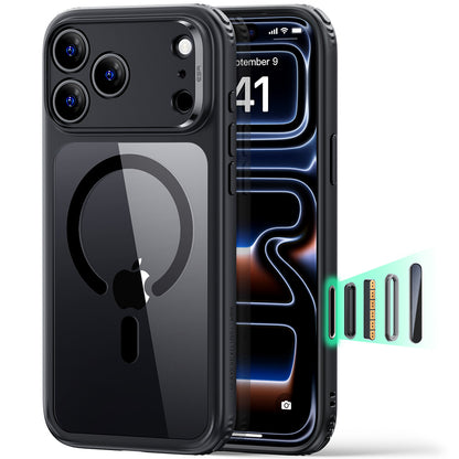 Capa MagSafe para Apple iPhone 18 Pro Max / 17 Pro Max, ESR, Classic Hybrid, Preto Transparente