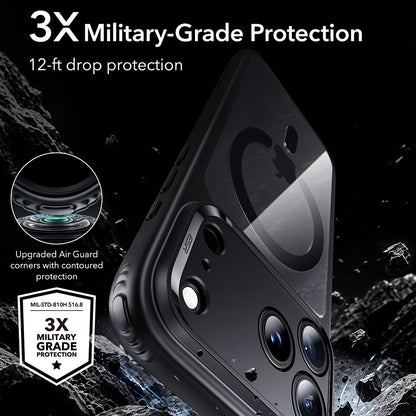 Capa MagSafe para Apple iPhone 18 Pro Max / 17 Pro Max, ESR, Classic Hybrid, Preto Transparente