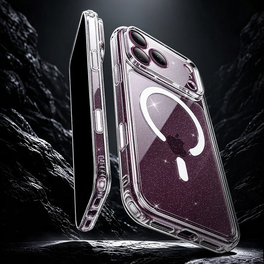Capa MagSafe para Apple iPhone 18 Pro Max / 17 Pro Max, ESR, Classic Hybrid Shimmer, Transparente