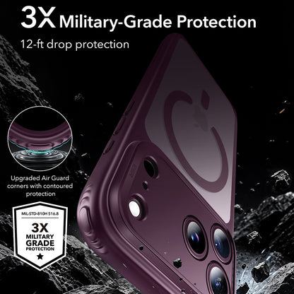 MagSafe Case for Apple iPhone 18 Pro Max / 17 Pro Max, ESR, Classic Hybrid, Dark Satin Burgundy