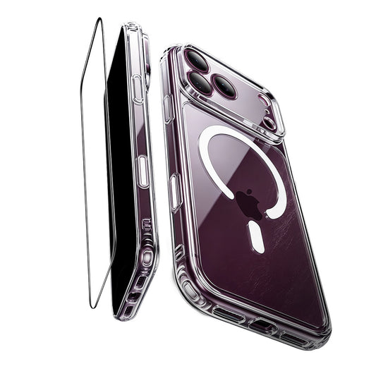 Capa MagSafe para Apple iPhone 18 Pro Max / 17 Pro Max, ESR, Classic Hybrid com Protetor de Ecrã, Transparente