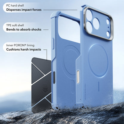 Capa MagSafe para Apple iPhone 18 Pro Max / 17 Pro Max, ESR, Cyber Armor Kickstand, Azul