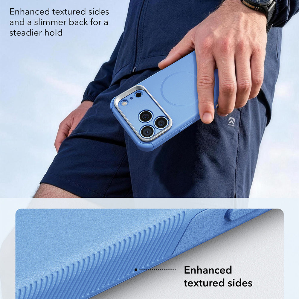 Capa MagSafe para Apple iPhone 18 Pro Max / 17 Pro Max, ESR, Cyber Armor Kickstand, Azul