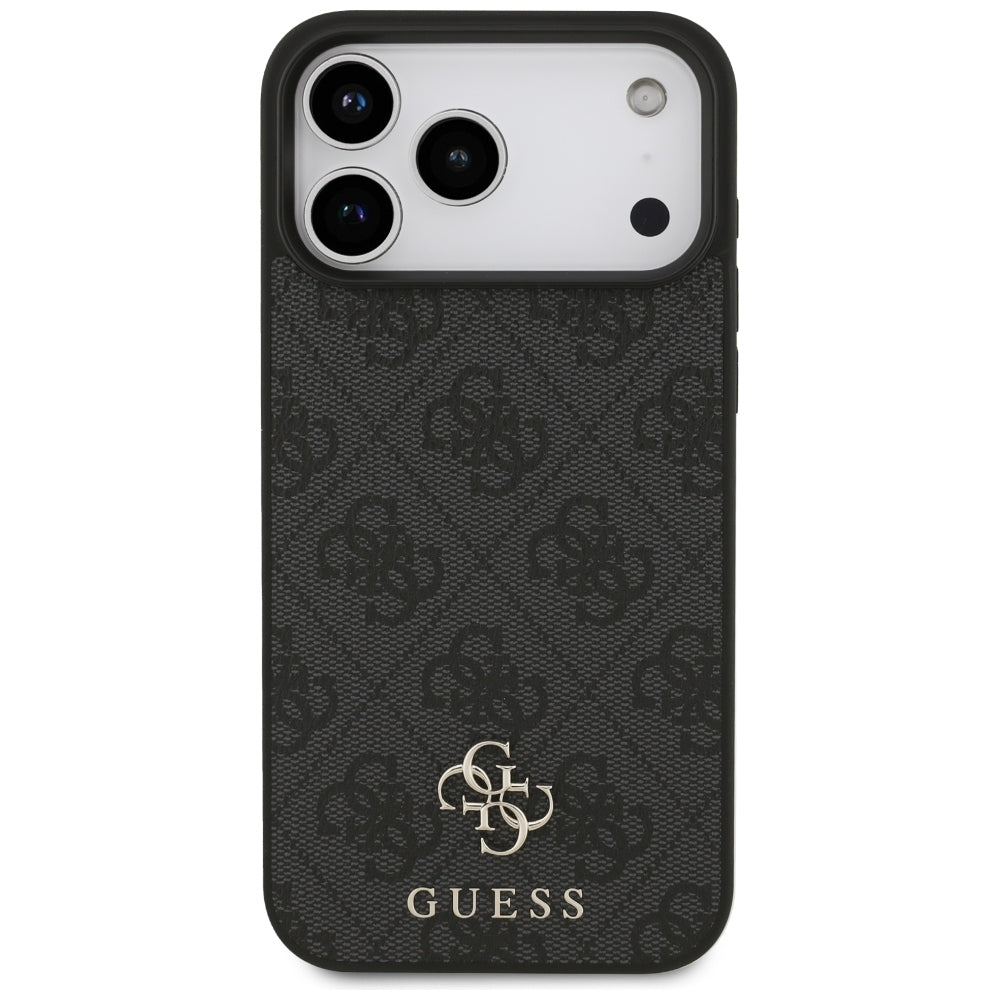 Capa MagSafe para Apple iPhone 18 Pro Max / 17 Pro Max, Guess, 4G Small and Classic, Preta