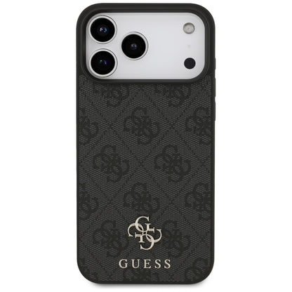 Capa MagSafe para Apple iPhone 18 Pro Max / 17 Pro Max, Guess, 4G Small and Classic, Preta