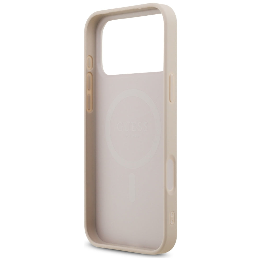 Capa MagSafe para Apple iPhone 18 Pro Max / 17 Pro Max, Guess, 4G Small and Classic, Rosa