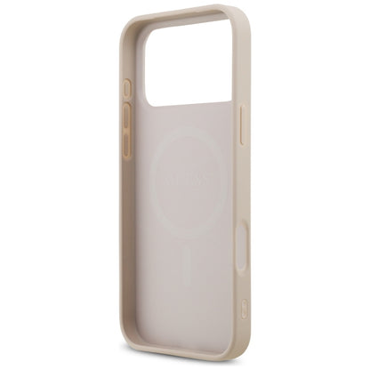 Capa MagSafe para Apple iPhone 18 Pro Max / 17 Pro Max, Guess, 4G Small and Classic, Rosa