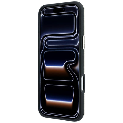 Capa MagSafe para Apple iPhone 18 Pro Max / 17 Pro Max, Guess, Logo Redondo com Strass Granulado, Bege