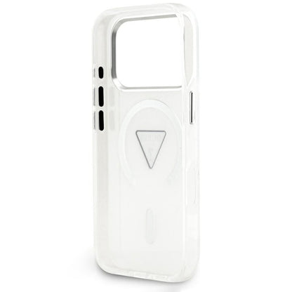 MagSafe Case for Apple iPhone 18 Pro Max / 17 Pro Max, Guess, IML Gradient Triangle Logo, Transparent