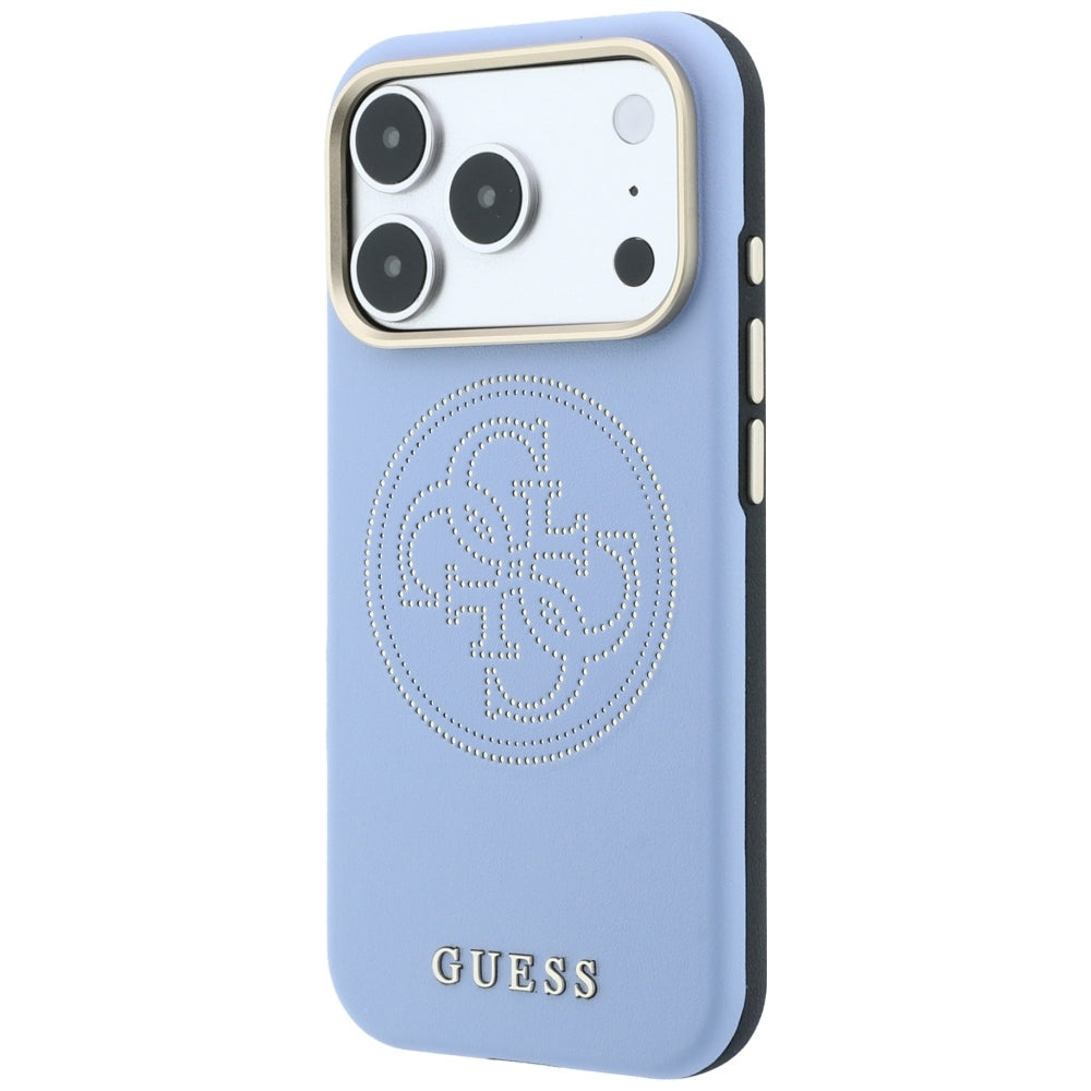 Capa MagSafe para Apple iPhone 18 Pro Max / 17 Pro Max, Guess, Perfurada 4G, Azul