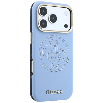 Capa MagSafe para Apple iPhone 18 Pro Max / 17 Pro Max, Guess, Perfurada 4G, Azul