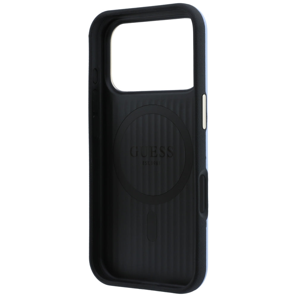 Capa MagSafe para Apple iPhone 18 Pro Max / 17 Pro Max, Guess, Perfurada 4G, Azul