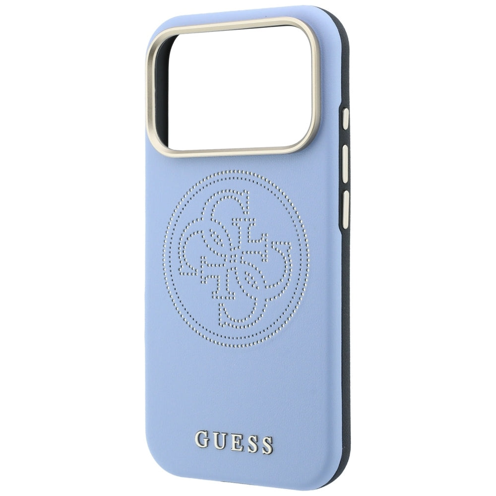 Capa MagSafe para Apple iPhone 18 Pro Max / 17 Pro Max, Guess, Perfurada 4G, Azul