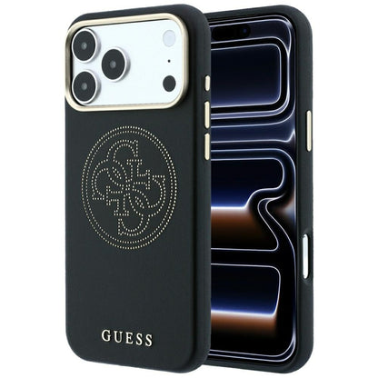 Capa MagSafe para Apple iPhone 18 Pro Max / 17 Pro Max, Guess, Perfurada 4G, Preta