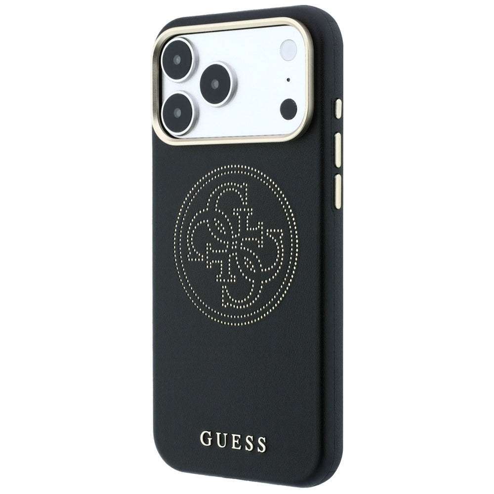 Capa MagSafe para Apple iPhone 18 Pro Max / 17 Pro Max, Guess, Perfurada 4G, Preta