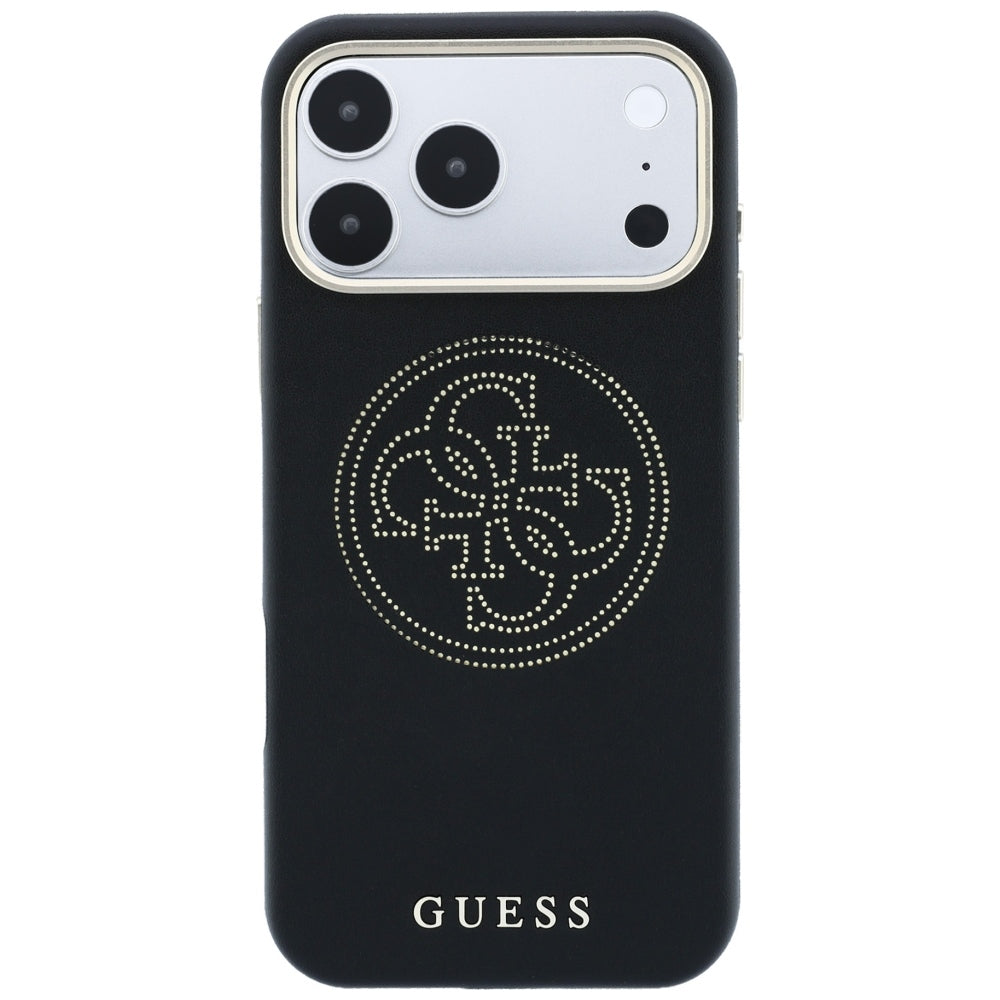 Capa MagSafe para Apple iPhone 18 Pro Max / 17 Pro Max, Guess, Perfurada 4G, Preta