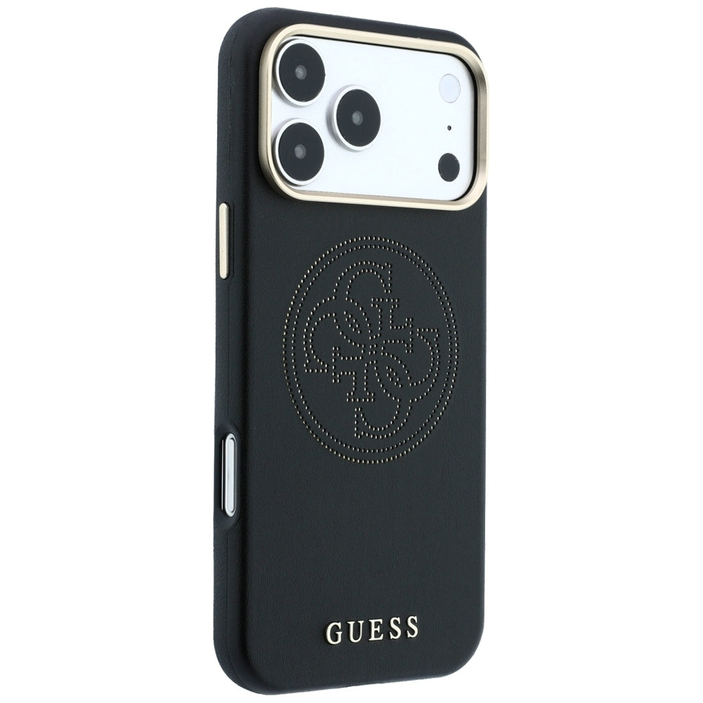 Capa MagSafe para Apple iPhone 18 Pro Max / 17 Pro Max, Guess, Perfurada 4G, Preta