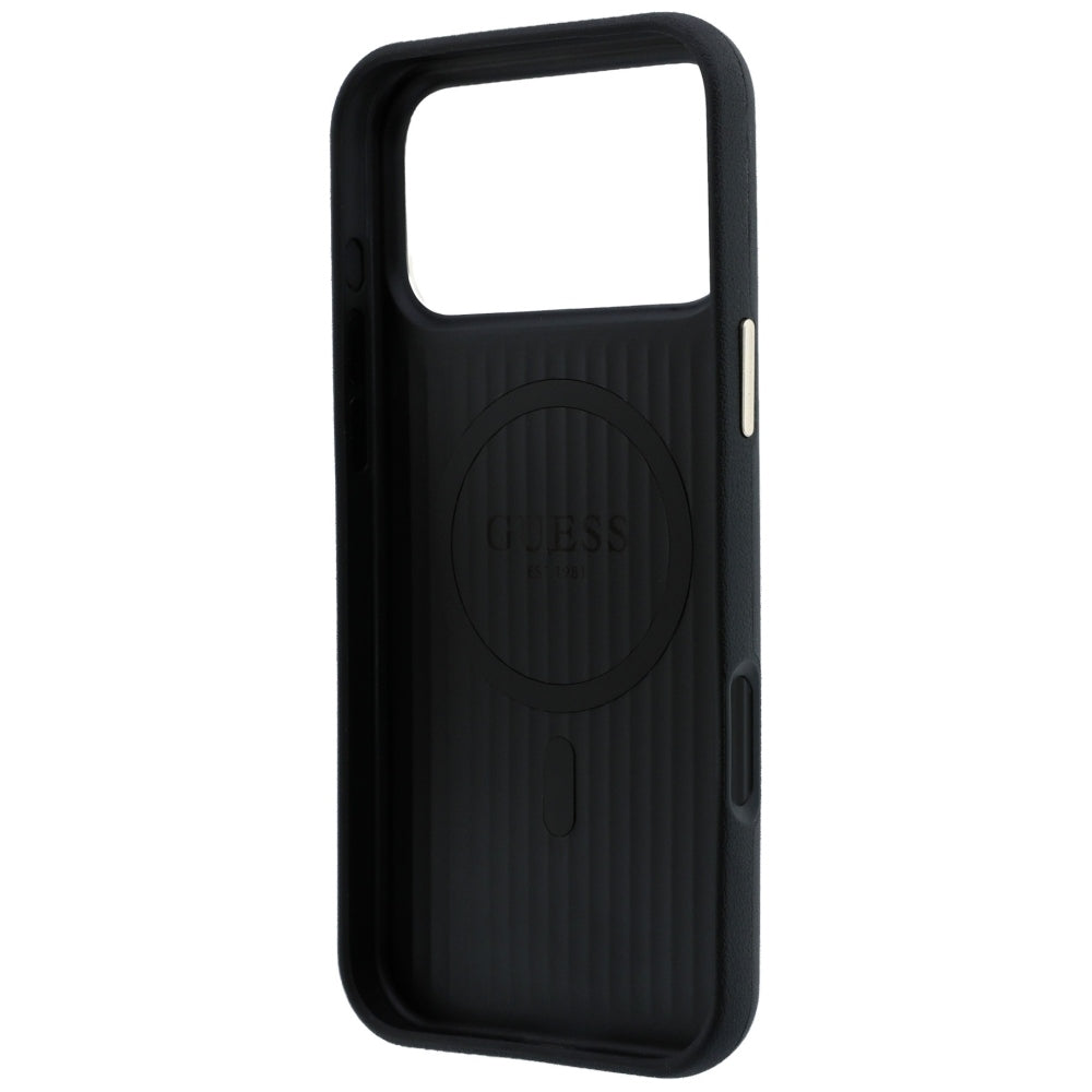Capa MagSafe para Apple iPhone 18 Pro Max / 17 Pro Max, Guess, Perfurada 4G, Preta