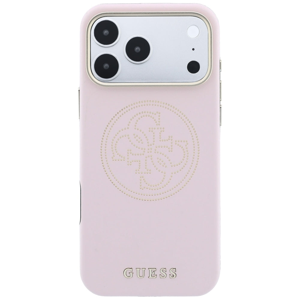 Capa MagSafe para Apple iPhone 18 Pro Max / 17 Pro Max, Guess, Perfurada 4G, Rosa