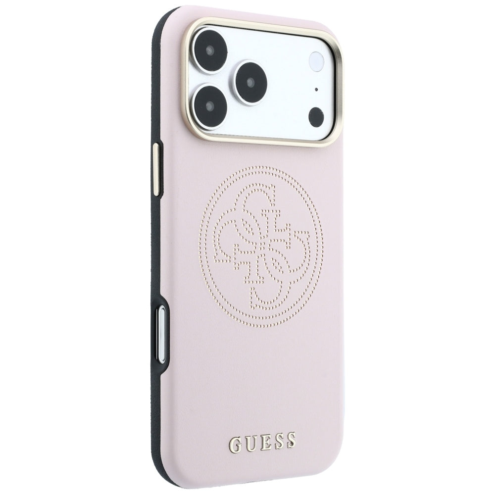 Capa MagSafe para Apple iPhone 18 Pro Max / 17 Pro Max, Guess, Perfurada 4G, Rosa