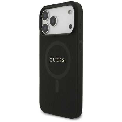 Capa MagSafe para Apple iPhone 18 Pro Max / 17 Pro Max, Guess, Saffiano, Preta