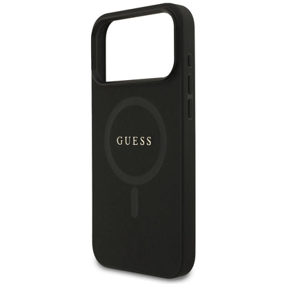 Capa MagSafe para Apple iPhone 18 Pro Max / 17 Pro Max, Guess, Saffiano, Preta
