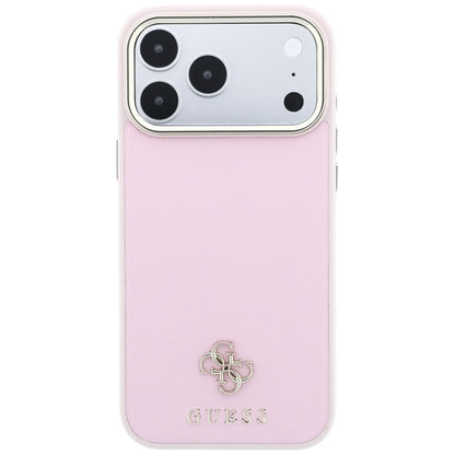 Capa MagSafe para Apple iPhone 18 Pro Max / 17 Pro Max, Guess, Saffiano Small 4G Classic, Rosa