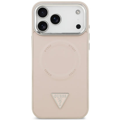 Capa MagSafe para Apple iPhone 18 Pro Max / 17 Pro Max, Guess, Triangle Logo, Rosa
