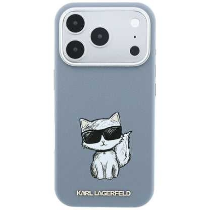 MagSafe Case for Apple iPhone 18 Pro Max / 17 Pro Max, Karl Lagerfeld, Choupette Sketch, Blue