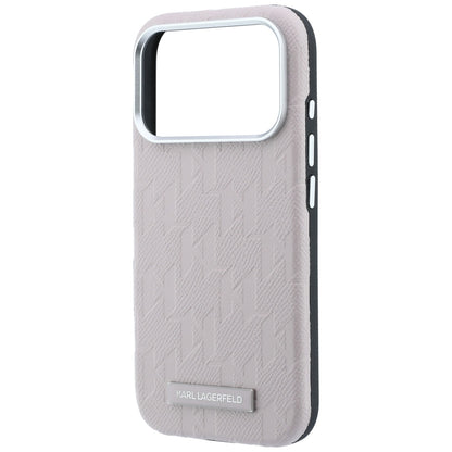 Capa MagSafe para Apple iPhone 18 Pro Max / 17 Pro Max, Karl Lagerfeld, Logo em Resina Monocromática Granulada, Rosa