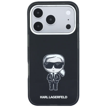 Capa MagSafe para Apple iPhone 18 Pro Max / 17 Pro Max, Karl Lagerfeld, HC IML Ikonik Sketch Print, Preta