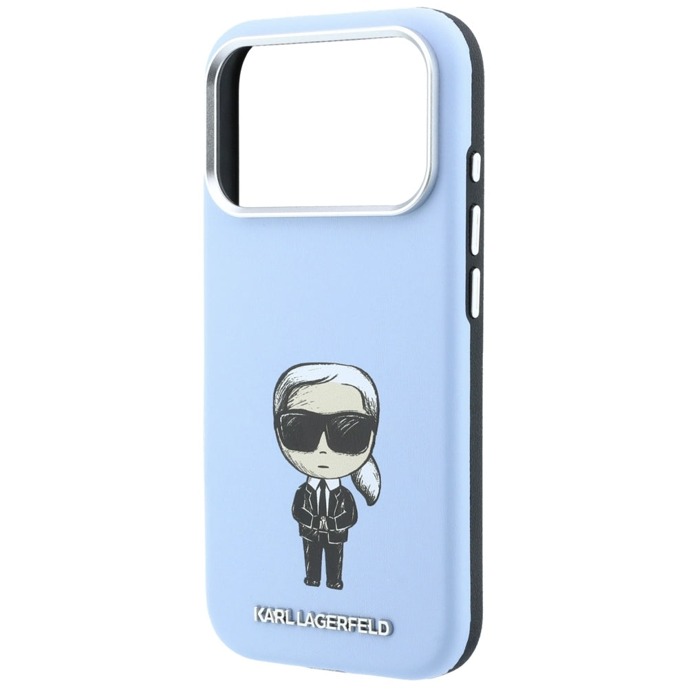 Capa MagSafe para Apple iPhone 18 Pro Max / 17 Pro Max, Karl Lagerfeld, Ikonik Sketch, Azul