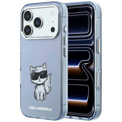Capa MagSafe para Apple iPhone 18 Pro Max / 17 Pro Max, Karl Lagerfeld, IML Choupette Body Sketch Print, Azul