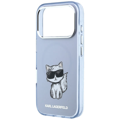 Capa MagSafe para Apple iPhone 18 Pro Max / 17 Pro Max, Karl Lagerfeld, IML Choupette Body Sketch Print, Azul