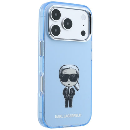 Capa MagSafe para Apple iPhone 18 Pro Max / 17 Pro Max, Karl Lagerfeld, IML Ikonik Sketch Print, Azul