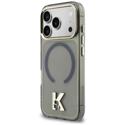 Husa MagSafe para Apple iPhone 18 Pro Max / 17 Pro Max, Karl Lagerfeld, IML Karl Head Logo, Preta