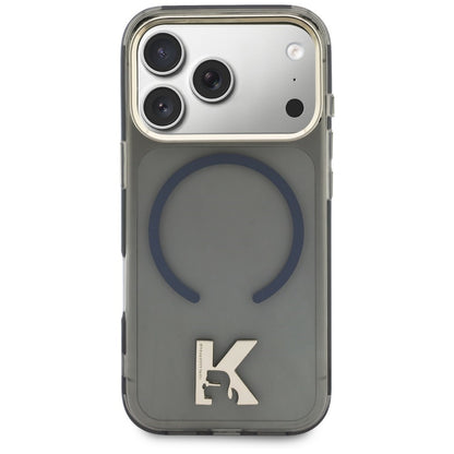 Husa MagSafe para Apple iPhone 18 Pro Max / 17 Pro Max, Karl Lagerfeld, IML Karl Head Logo, Preta