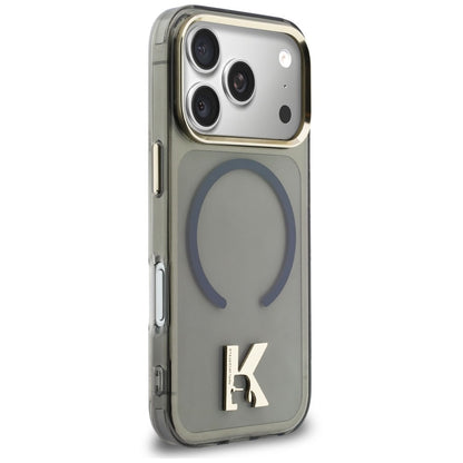 Husa MagSafe para Apple iPhone 18 Pro Max / 17 Pro Max, Karl Lagerfeld, IML Karl Head Logo, Preta