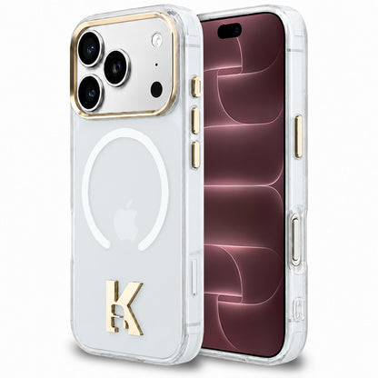 Capa MagSafe para Apple iPhone 18 Pro Max / 17 Pro Max, Karl Lagerfeld, IML Karl Head Logo, Transparente