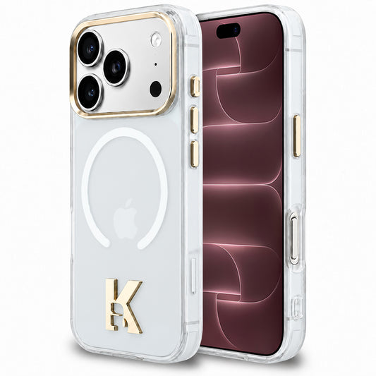 Capa MagSafe para Apple iPhone 18 Pro Max / 17 Pro Max, Karl Lagerfeld, IML Karl Head Logo, Transparente