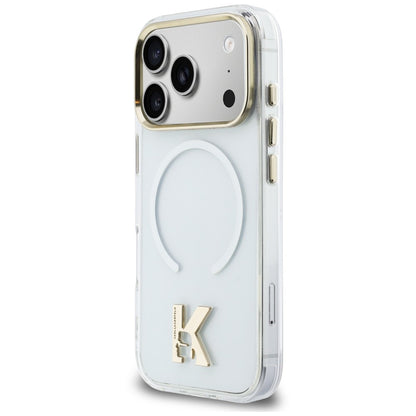 Capa MagSafe para Apple iPhone 18 Pro Max / 17 Pro Max, Karl Lagerfeld, IML Karl Head Logo, Transparente