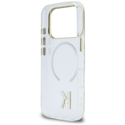 Capa MagSafe para Apple iPhone 18 Pro Max / 17 Pro Max, Karl Lagerfeld, IML Karl Head Logo, Transparente