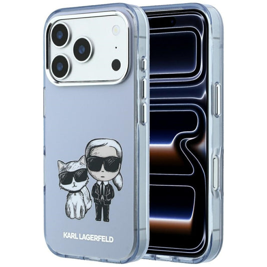Capa MagSafe para Apple iPhone 18 Pro Max / 17 Pro Max, Karl Lagerfeld, IML KC Bodies Sketch Print, Azul