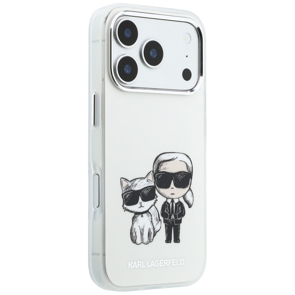 Capa MagSafe para Apple iPhone 18 Pro Max / 17 Pro Max, Karl Lagerfeld, IML KC Bodies Sketch Print, Bege